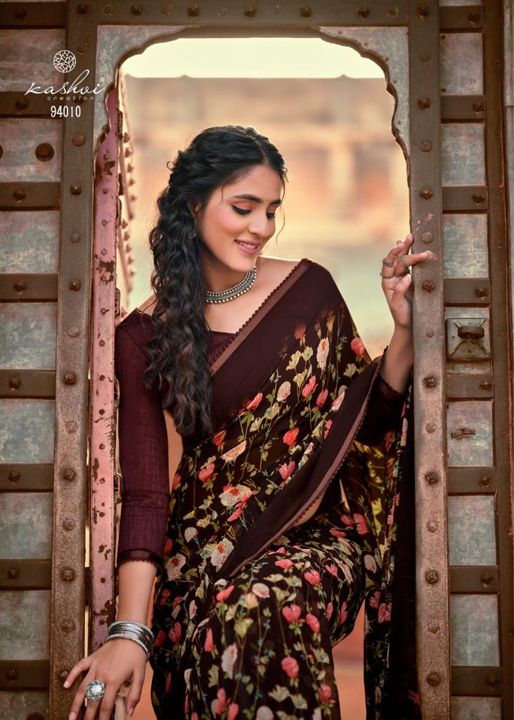 Kashvi Yashvi 2 Fancy Ethnic Wear Georgette Designer Fancy Saree Collection
